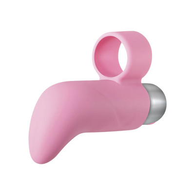 Foto 2 do produto Capa de Dedo em Silicone com Cerdas Massageadoras, Cápsula Vibratória Recarregável e 10 Modos de Vibração - Adam & Eve Silicone Rechargeable Finger Vibe | 4,4 x 2,4 cm