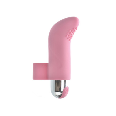 Foto 4 do produto Capa de Dedo em Silicone com Cerdas Massageadoras, Cápsula Vibratória Recarregável e 10 Modos de Vibração - Adam & Eve Silicone Rechargeable Finger Vibe | 4,4 x 2,4 cm