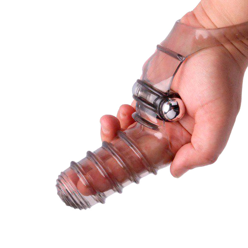 Capa para Dedos em TPR com Cápsula Vibratória e Pode Ser Usada Como Capa Peniana - 3R Import | 14 x 3,7 cm | Disponível em 2 Cores - 4