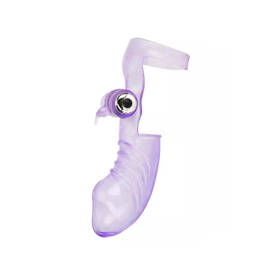 Capa para Dedos em TPR com Estimulador de Clitóris e Cápsula Vibratória - 9,4 x 3,9 cm | Disponível em 4 Cores - 8