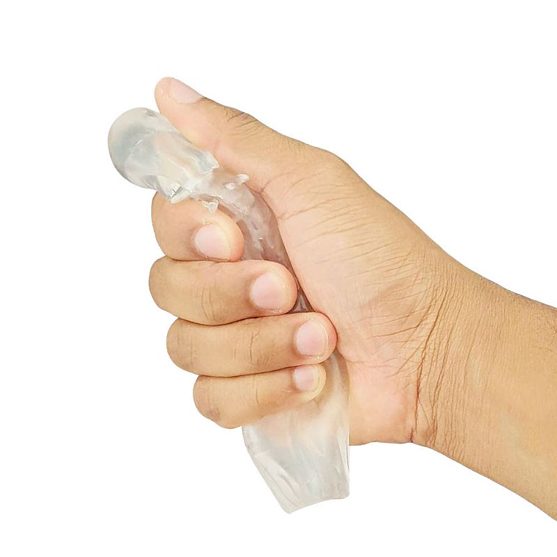 Capa Extensora em Formato de Pênis em Silicone com Preenchimento na Ponta, Textura e Saliências Estimuladoras - 15 x 2,5 cm | Disponível em 5 Cores - 3