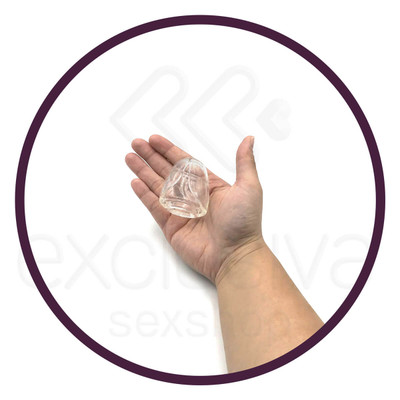 Foto 4 do produto Capa Extensora para Glande em TPR Atóxico - 2,7 x 4,2 cm | Cor: Transparente