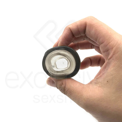 Foto 3 do produto Capa Extensora para Glande em TPR Atóxico - 2,7 x 4,2 cm | Cor: Fumê