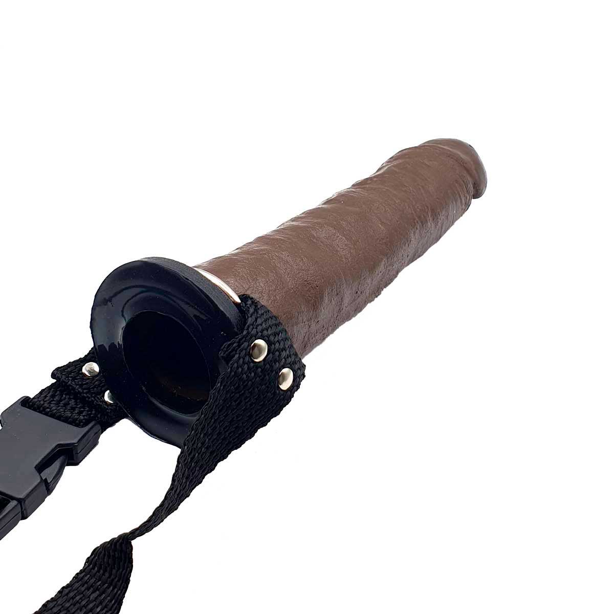 Capa Peniana Avantajada em Silicone com Cinta e Preenchimento - InNamorata N°154 | 24,5 x 4,5 cm | Disponível em 2 Cores - 3