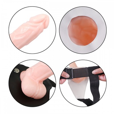 Foto 5 do produto Cinta Elástica com Capa Peniana Extensora em Formato de Pênis Realístico - Wear Penis | 14 x 4 cm