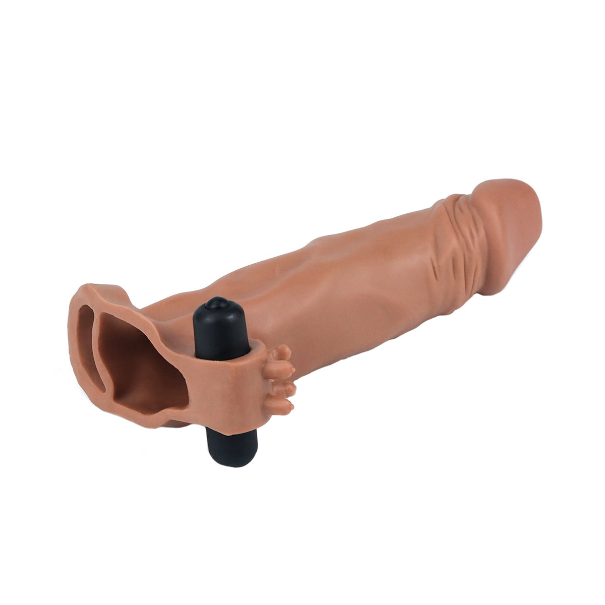 Capa Peniana Extensora com Preenchimento na Ponta e Cápsula Vibratória - Lovetoy Pleasure X-Tender Series | 13,5 x 3,5 cm | Disponível em 2 Cores - 6