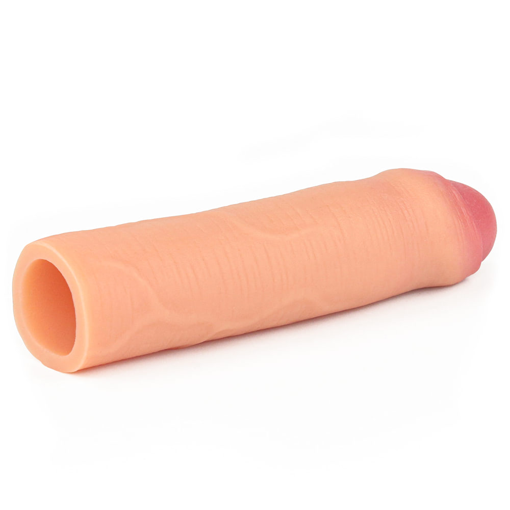 Capa Peniana Extensora com Preenchimento na Ponta - Lovetoy Nature Extender | 16 x 4 cm | Disponível em 2 Cores - 3
