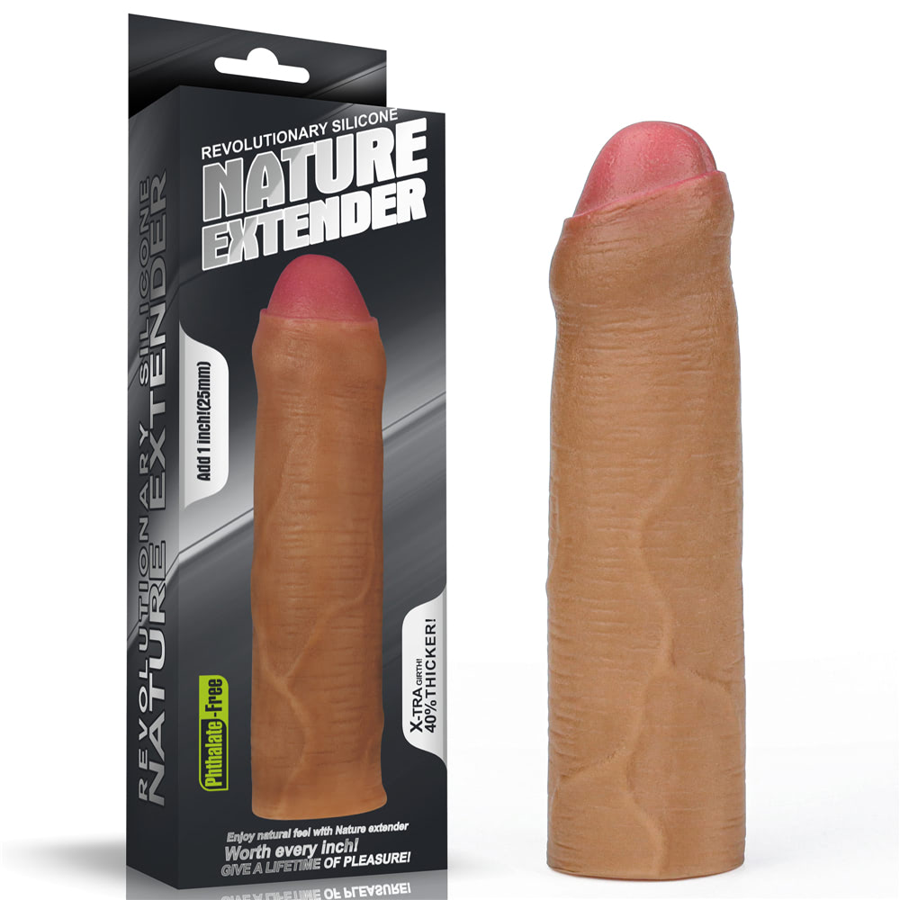 Capa Peniana Extensora com Preenchimento na Ponta - Lovetoy Nature Extender | 16 x 4 cm | Disponível em 2 Cores - 4