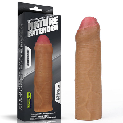 Foto 4 do produto Capa Peniana Extensora com Preenchimento na Ponta - Lovetoy Nature Extender | 16 x 4 cm | Disponível em 2 Cores