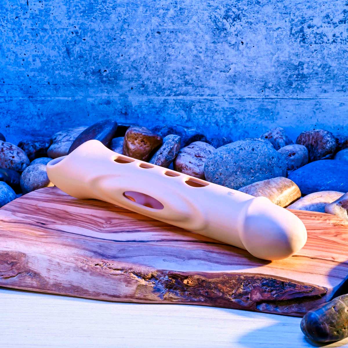 Capa Peniana Extensora em Silicone com Aberturas, Anel Escrotal, 10 Modos de Vibração e Controle Remoto - Zero Tolerance Big Boy Extender | 12,5 x 3,4 cm - 2