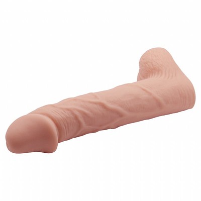 Foto 4 do produto Capa Peniana Extensora em Silicone com Preenchimento na Ponta e Saliências Estimuladoras - SI Sexy Import | 15 x 3,5 cm