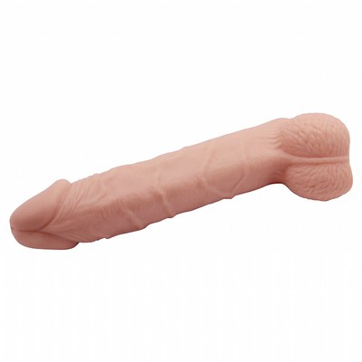 Foto 5 do produto Capa Peniana Extensora em Silicone com Preenchimento na Ponta e Saliências Estimuladoras - SI Sexy Import | 15 x 3,5 cm