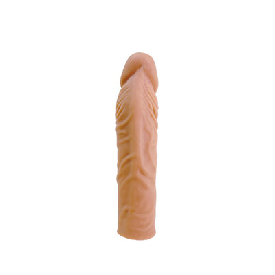 Foto 4 do produto Capa Peniana Extensora em TPE com Glande Preenchida e Veias Salientes - Top Notch | 18,5 x 4,2 cm
