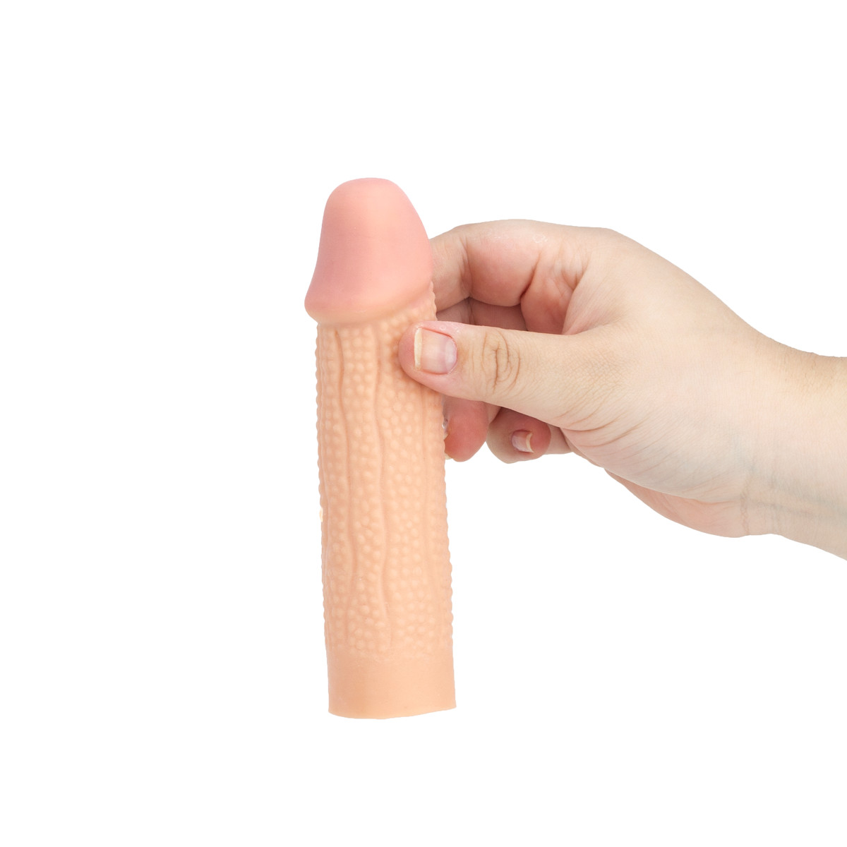 Capa Peniana Extensora em TPE com Nódulos e Glande Preenchida - Yeain Pleasure X-Tender 1.2" | 11 x 3 cm - 3