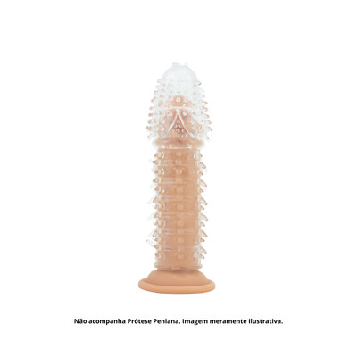 Foto 7 do produto Capa Peniana Extensora em TPE com Textura e Saliências Estimuladoras - Sexy Import Sleeve | 13 x 1,7 cm | Disponível em 5 Cores