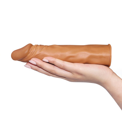 Capa Peniana Extensora em TPE Ultra Macio com Preenchimento na Glande - Pleasure X-Tender Series | 12,5 x 3,6 cm | Disponível em 2 Cores