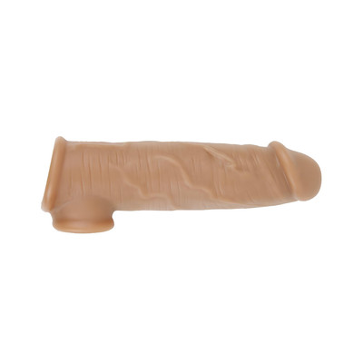 Foto 4 do produto Capa Peniana Extensora em TPR com Anel de Escroto, Veias e Glande Definida - Sexy Import | 11,5 x 2,7 cm