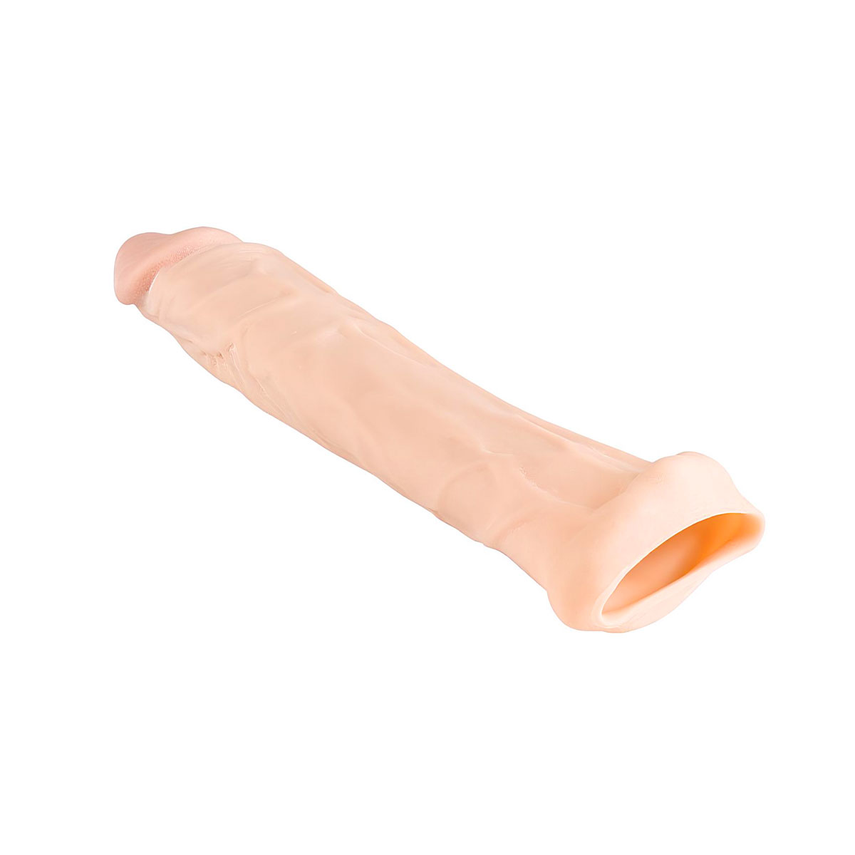 Capa Peniana Extensora em TPR com Glande Preenchida e Textura - SI | 17,5 x 2,7 cm | Disponível em 2 Cores - 6