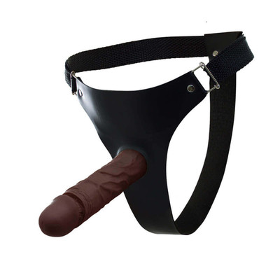 Capa Peniana em Forma de Pênis Realístico em Silicone com Cinta Regulável - Real Peter 01 | 19,5 x 4,2 | Disponível em 3 cores