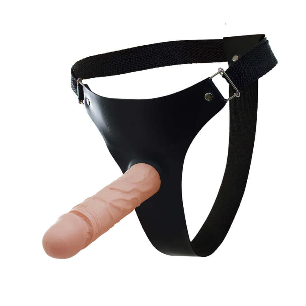 Capa Peniana em Forma de Pênis Realístico em Silicone com Cinta Regulável - Real Peter 01 | 19,5 x 4,2 | Disponível em 3 cores - 7