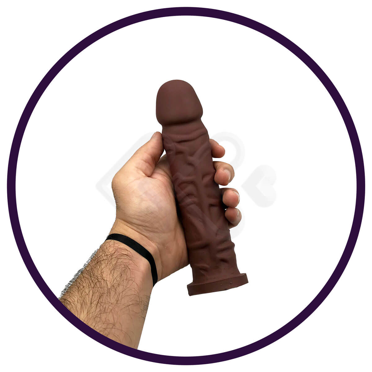 Capa Peniana em Forma de Pênis Realístico em Silicone com Cinta Regulável  - Real Peter CP 02 - 18 x 3,8 cm | Disponível em 3 cores - 10