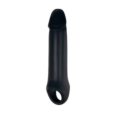 Foto 2 do produto Capa Peniana com Glande, Preenchimento Interno e Anel para Escroto - Adam & Eve Adam's Fantasy Extension With Ball Strap | 15 x 4 cm