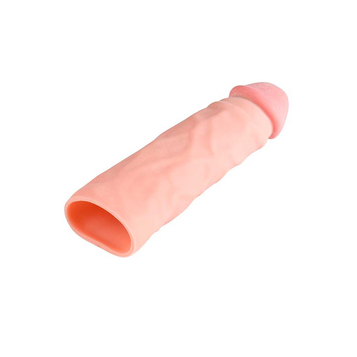 Capa Peniana Realista em TPE com Glande Definida Preenchida, Texturas e Veias Salientes - SI | 18,5 x 3,9 cm | Disponível em 2 Cores - 4