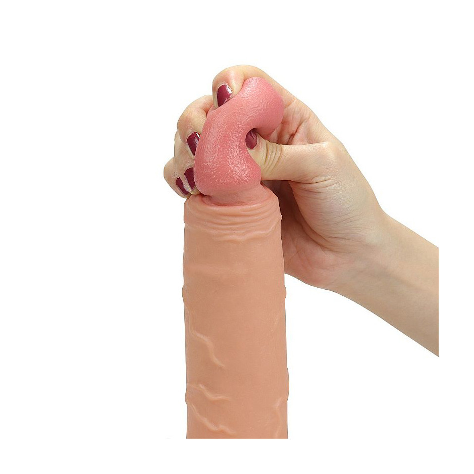 Capa Peniana Realística em Silicone com Cinta Ajustável - Lovetoy Ingen Hollow Big "8,5" - 21 x 5,1 cm - 5