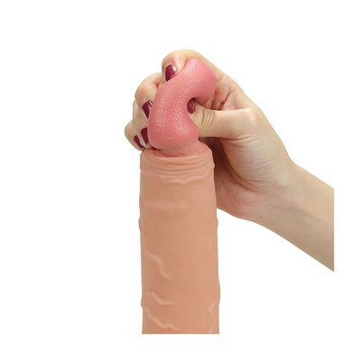 Foto 5 do produto Capa Peniana Realística em Silicone com Cinta Ajustável - Lovetoy Ingen Hollow Big "8,5" - 21 x 5,1 cm