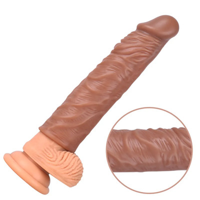 Foto 4 do produto Capa Peniana Realística em TPE com Preenchimento Interno - Topo Toys | 13,5 x 1,3