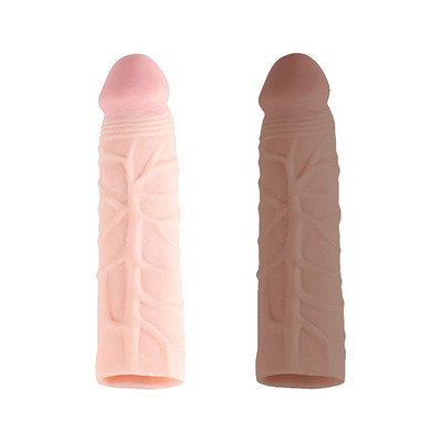 Capa Peniana Realista em TPR com Veias, Glande Preenchida e Definida - Sexy Import | 14 X 3 cm | Disponível em 2 Cores