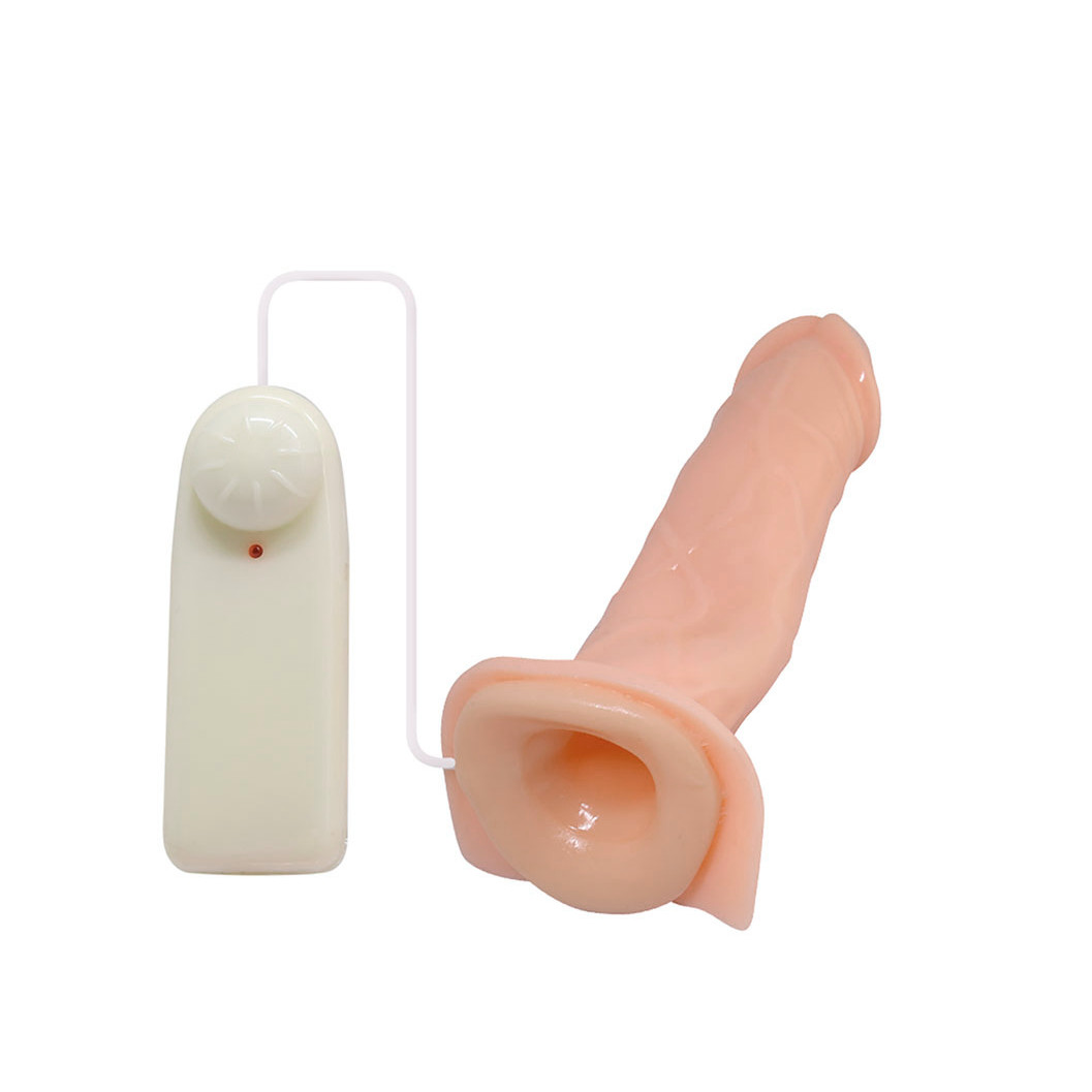 Capa Peniana Realística com Vibração Multivelocidade, Controle Remoto e Cinta Regulável - Baile Jessica Strap On | 9,5 x 2,5 cm - 4