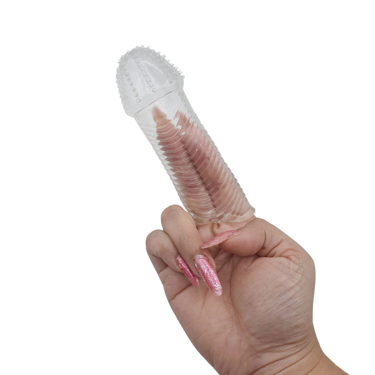 Capa Peniana em Silicone com Nódulos Massageadores e Textura Ondular - Four Beast Dragon | 14 x 4,5 cm - 3