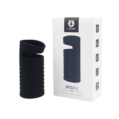 Foto 5 do produto Capa Peniana em Silicone Macio Flexível com Textura e Anel para Escroto - S-Hande Wolf | Disponível em 2 Tamanhos