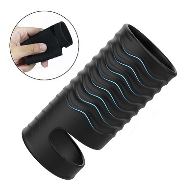Foto 6 do produto Capa Peniana em Silicone Macio Flexível com Textura e Anel para Escroto - S-Hande Wolf | Disponível em 2 Tamanhos