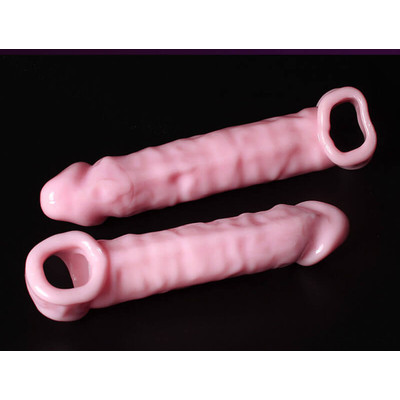 Foto 4 do produto Capa Peniana em Silicone com Preenchimento, Veias e Anel para Escroto - 16 x 3,7 cm