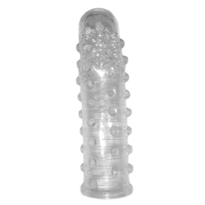 Foto 2 do produto Capa Peniana em Silicone com Saliências Estimuladoras - 13,5 x 3,5 cm