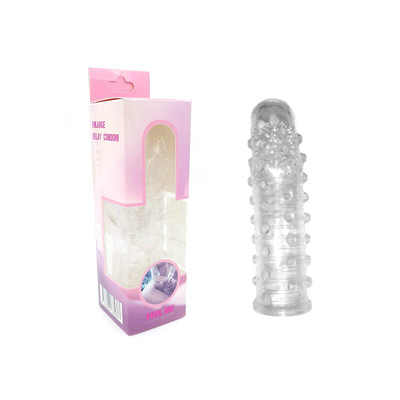 Foto 1 do produto Capa Peniana em Silicone com Saliências Estimuladoras - 13,5 x 3,5 cm