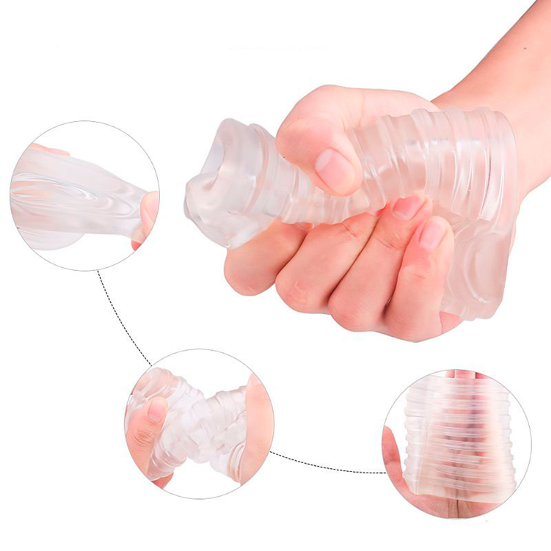 Capa Peniana Vazada em Silicone com Textura Anelar e Bullet com 9 Modos de Vibração, Recarregável - S-Hande S1897 | 9,5 x 3 cm - 5