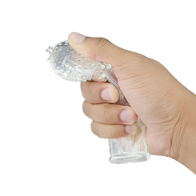 Capa Peniana em TPE Flexível com Texturas Massageadoras e Glande Preenchida - Sexy Import | 12 x 2,7 cm | Disponível em 3 Cores