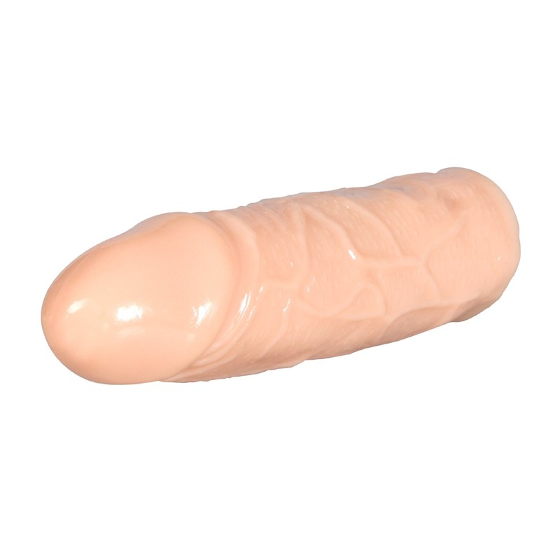 Capa Peniana em TPE Super Flexível com Glande Definida e Veias - Real 2 | 12 x 3 cm - 2