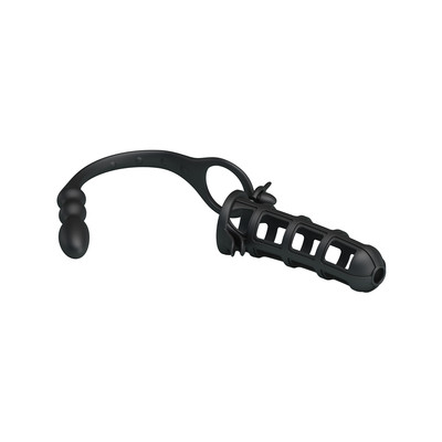 Foto 6 do produto Capa Peniana Vazada em SiIicone com Plug Anal - Pretty Love Hercules Penis Sheath | 11,5 x 3,5 cm