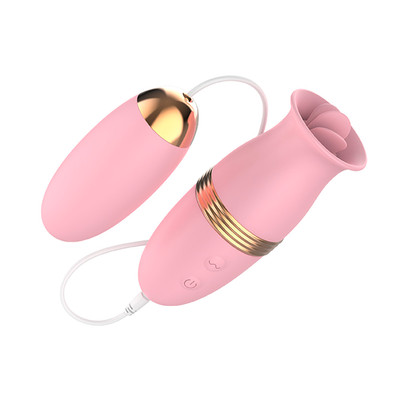 Cápsula com Língua Estimuladora com 6 Modos de Vibração e Bullet Vibratório com 10 Modos de Vibração - Lilo