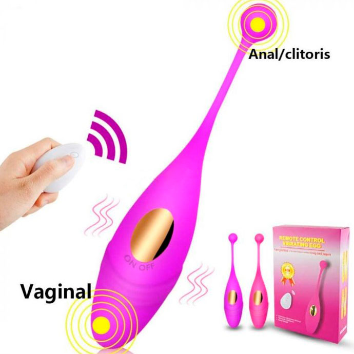 Cápsula em Silicone com 10 Modos de Vibrações e Pendente Esférico e Controle Remoto - Remote Control Vibrating Egg | 16 x 3 cm | Disponível em 2 Cores - 6