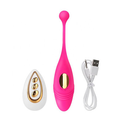 Foto 4 do produto Cápsula em Silicone com 10 Modos de Vibrações e Pendente Esférico e Controle Remoto - Remote Control Vibrating Egg | 16 x 3 cm | Disponível em 2 Cores