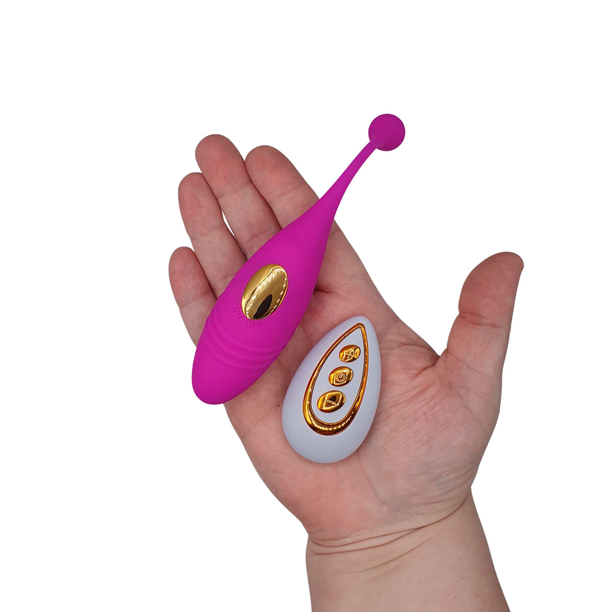 Cápsula em Silicone com 10 Modos de Vibrações e Pendente Esférico e Controle Remoto - Remote Control Vibrating Egg | 16 x 3 cm | Disponível em 2 Cores - 7