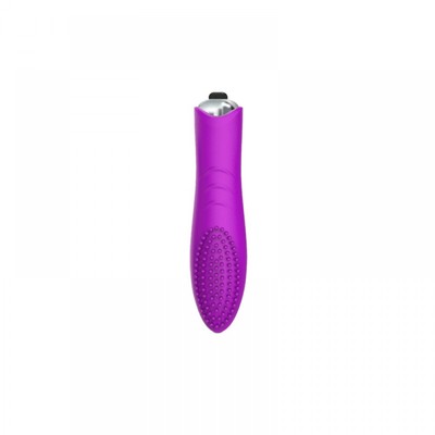 Foto 2 do produto Cápsula Vibratória com 10 Modos de Vibração e Capa em Silicone com Micro Cerdas Massageadoras - 13 x 3 cm | Disponível em 2 Cores