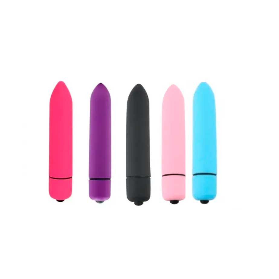 Cápsula Vibratória em ABS com 10 Velocidades de Vibração, Silenciosa e Resistente à Água - Topo Toys Colors | 8,5 x 1,5 cm | Disponível em 5 Cores - 5
