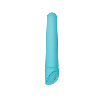 Foto 3 do produto Capsula Vibratória em Abs Avelulado com 10 Modos de Vibração - Adam & Eve Eve's Teal Blissful Bullet Blue | 8 x 2 cm