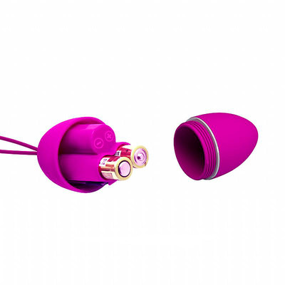 Foto 5 do produto Cápsula Vibratória com Capa, 12 Modos de Vibração e Controle Remoto Sem Fio - Pretty Love Hyper Egg Joanne | 7,8 x 4 cm